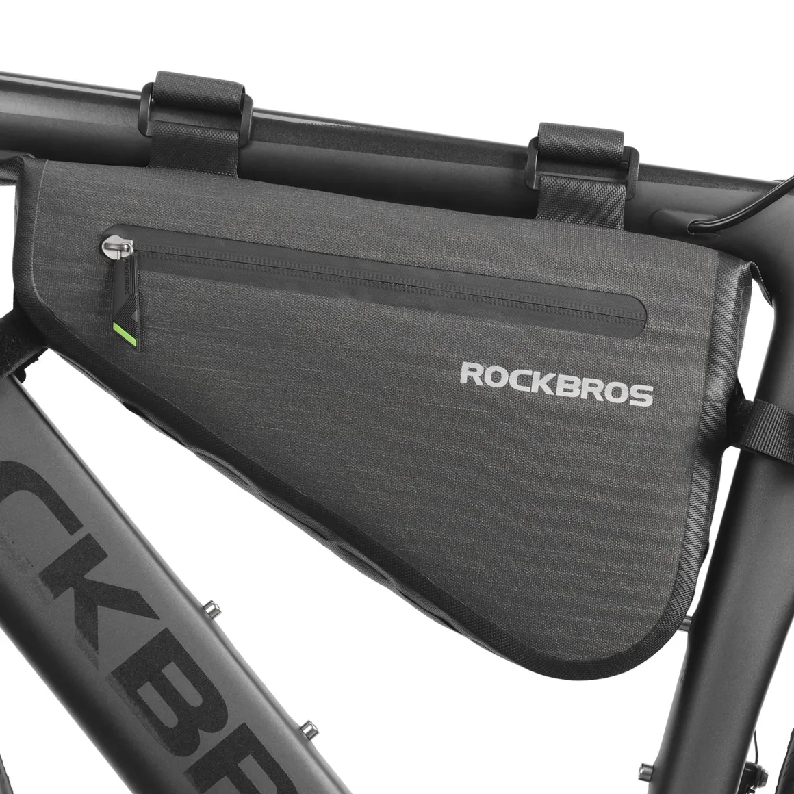 ROCKBROS 5-8L Waterproof Bike Frame Bag Large Triangle Bikepacking Storage Bag for Bicycles