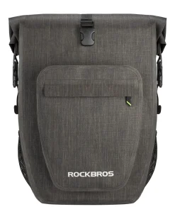 ROCKBROS 27L Waterproof Bike Pannier Bag Grocery Touring Cycling Large Capacity Rear Rack Bag