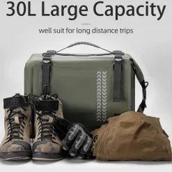 ROCKBROS 30L Waterproof Motorcycle Tail Bag Universal Fit Durable