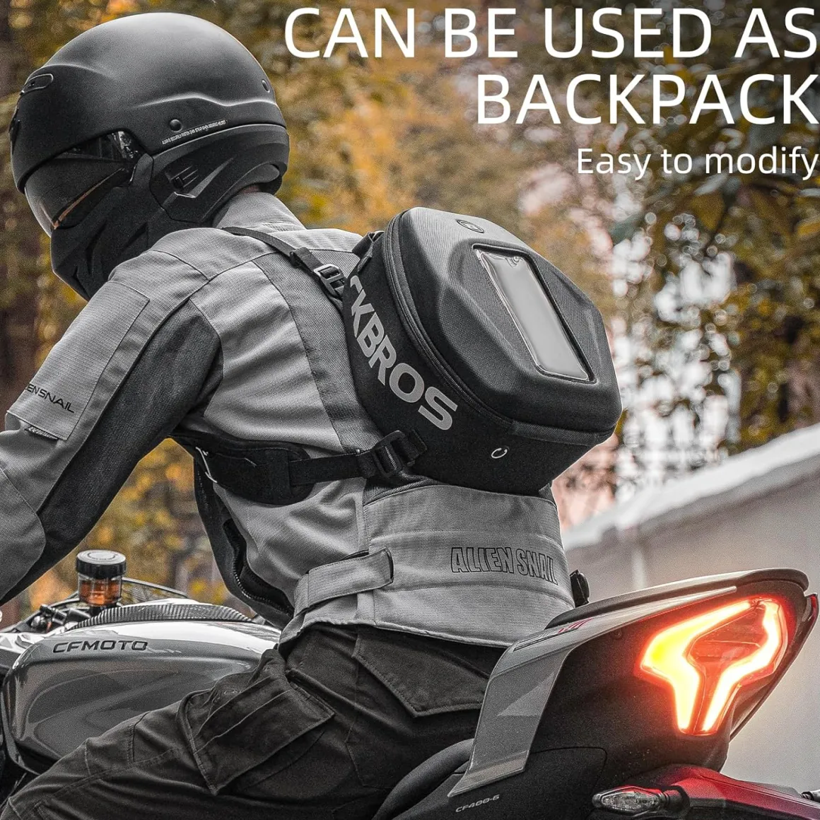 ROCKBROS 7L Waterproof Motorcycle Tank Bag Touchscreen Phone Pouch