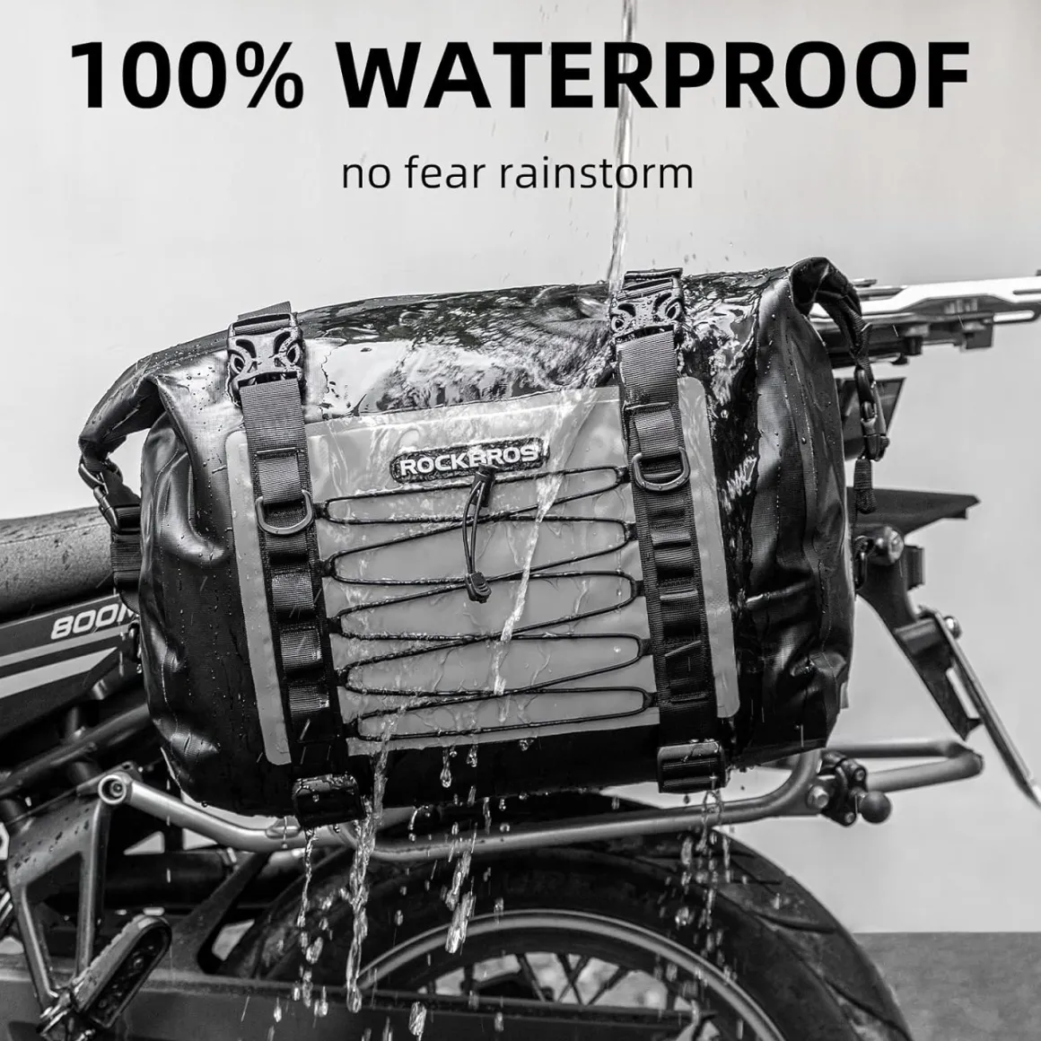 ROCKBROS 60L Waterproof Motorcycle Saddle Bags Durable Removable 2 PCS