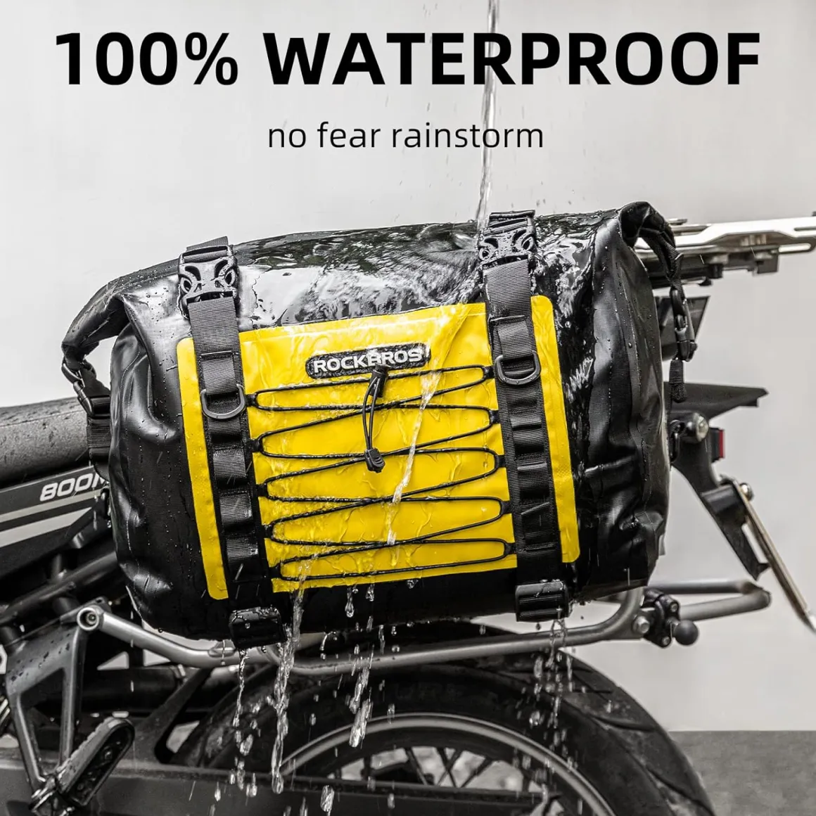 ROCKBROS 60L Waterproof Motorcycle Saddle Bags Durable Removable 2 PCS