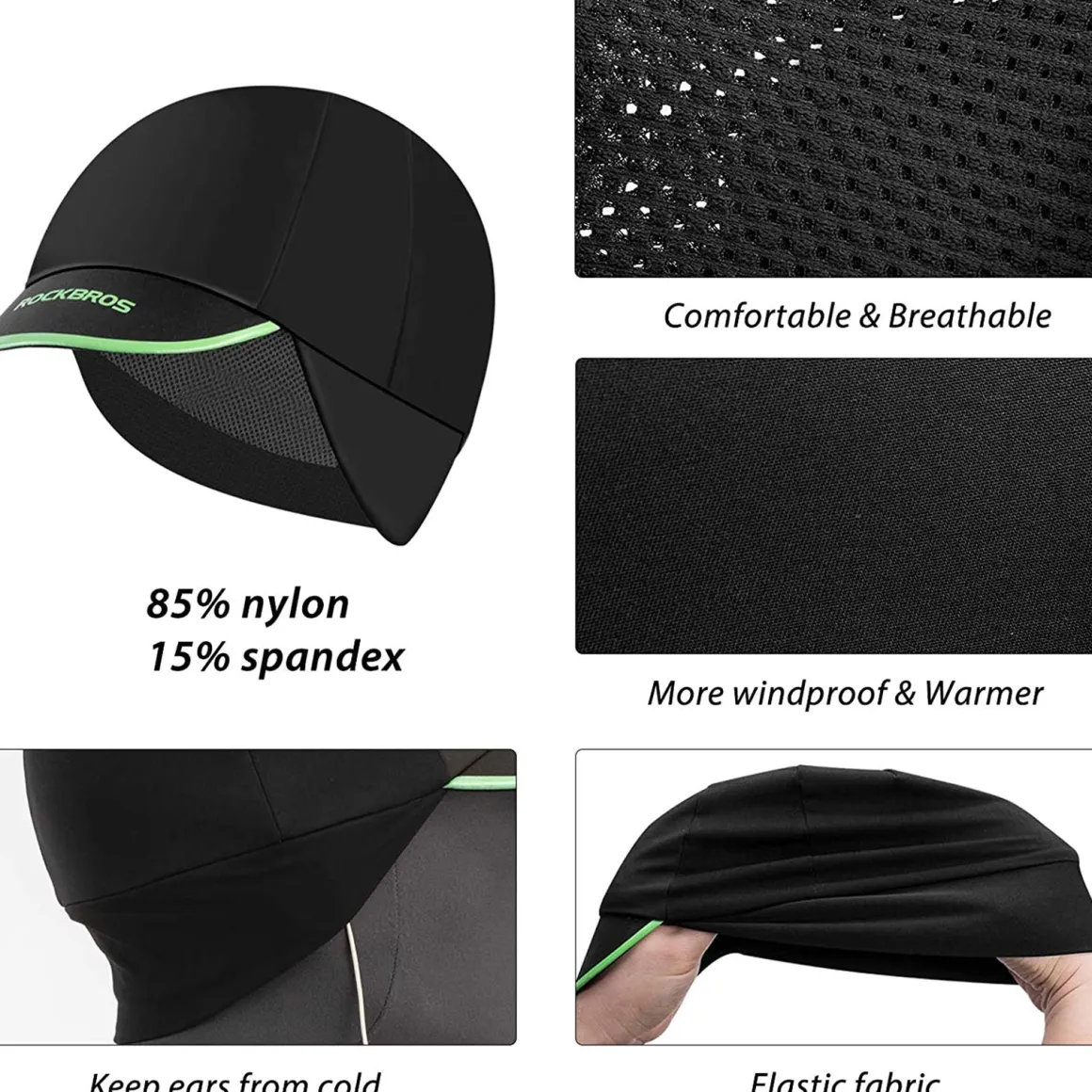 ROCKBROS Men's Cycling Cap Breathable Sun Proof Helmet Liner Hat