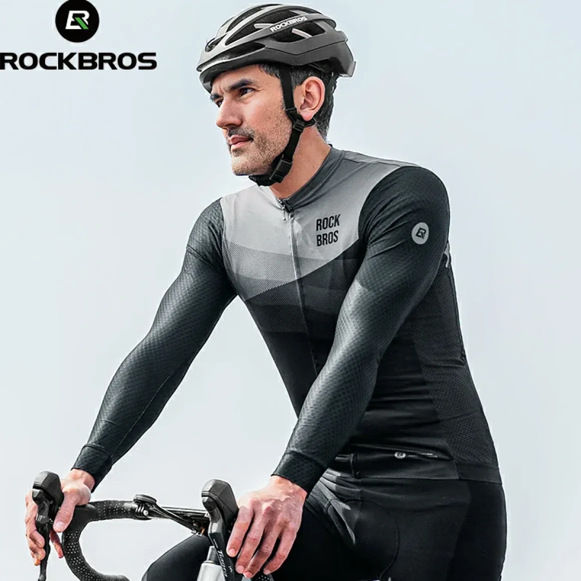 ROCKBROS Men's Cycling Long-Sleeve Jersey