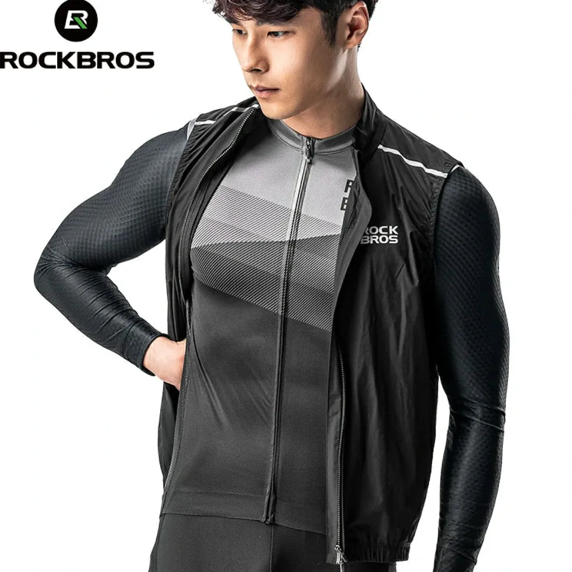 ROCKBROS Men's Cycling Long-Sleeve Jersey
