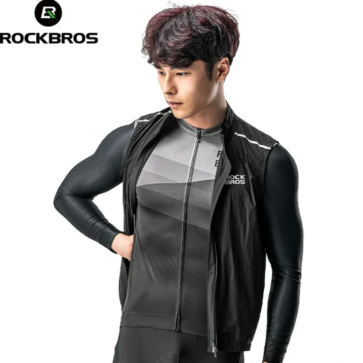 ROCKBROS Men's Cycling Long-Sleeve Jersey