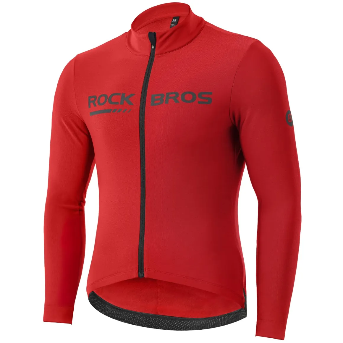 ROCKBROS Men's Long Sleeve Cycling Jersey with full zipper rear pockets perfect fit for outdoor sports