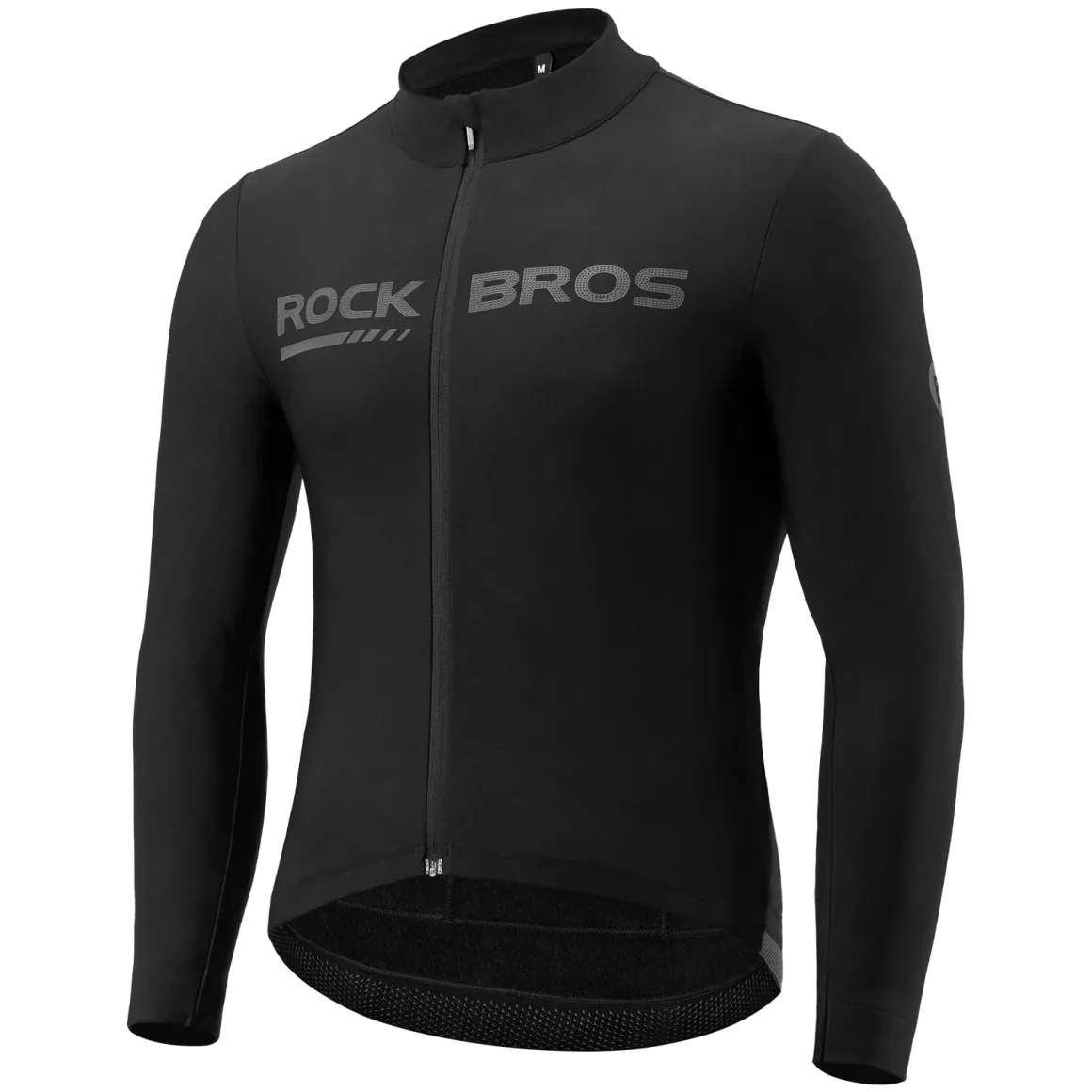 ROCKBROS Men's Long Sleeve Cycling Jersey with full zipper rear pockets perfect fit for outdoor sports