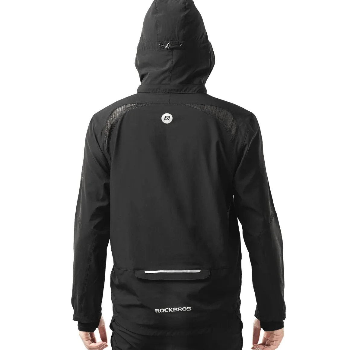 ROCKBROS Men's Windproof Cycling Jacket, Quick-Dry Lightweight Breathable MTB Jacket