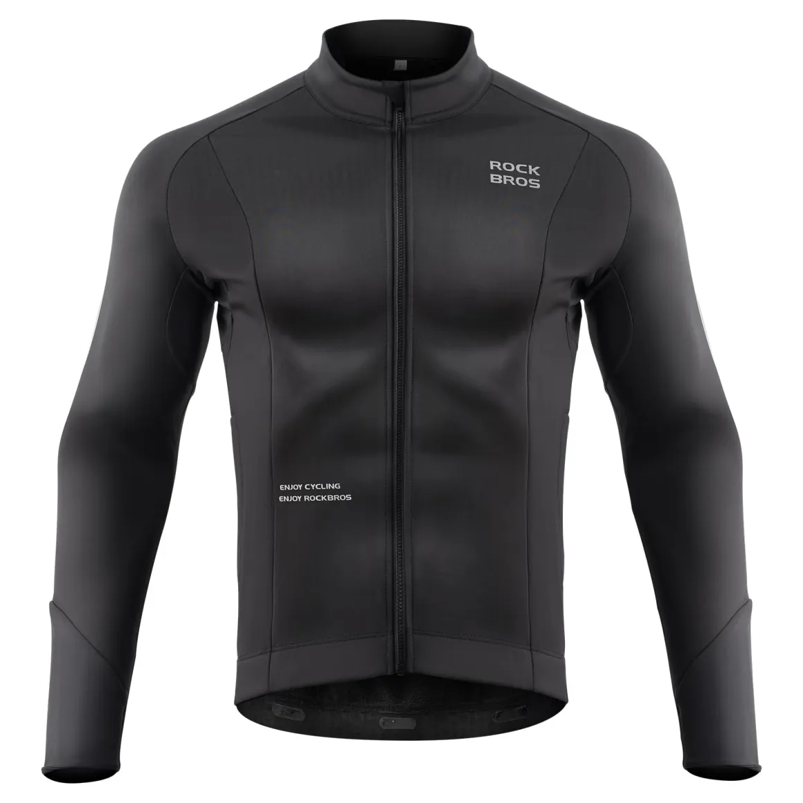 ROCKBROS Men’s Winter Cycling Jacket Thermal Windproof Softshell for Road MTB