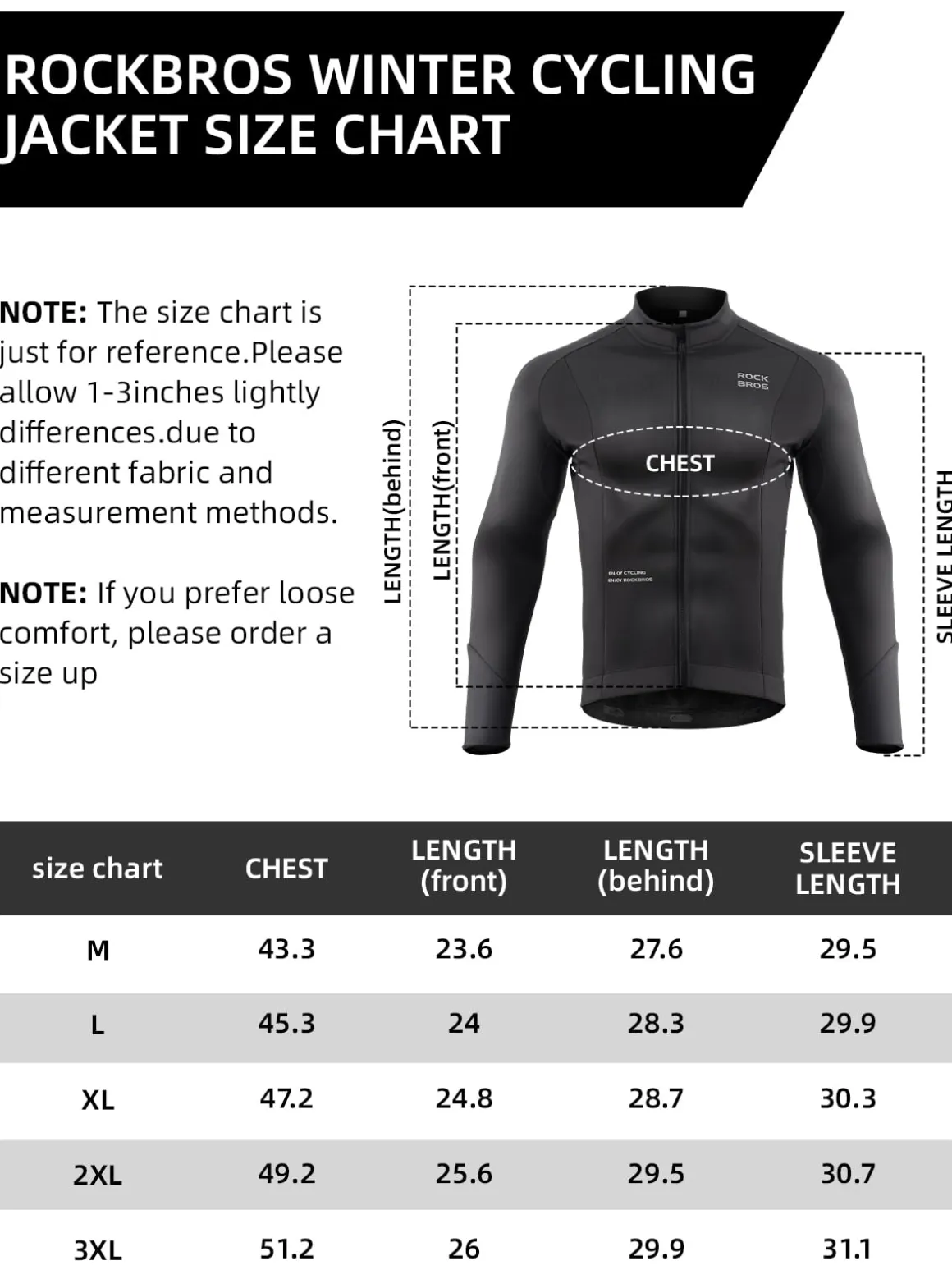 ROCKBROS Men’s Winter Cycling Jacket Thermal Windproof Softshell for Road MTB