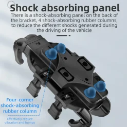 ROCKBROS Metal Bicycle Phone Holder - Universal Shockproof Mount