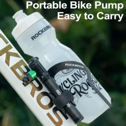 ROCKBROS Mini Hand Bike Tire Pump Dual Mode CO2 or Manual 110PSI