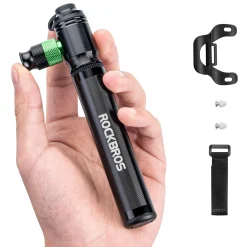 ROCKBROS Mini Hand Bike Tire Pump Dual Mode CO2 or Manual 110PSI