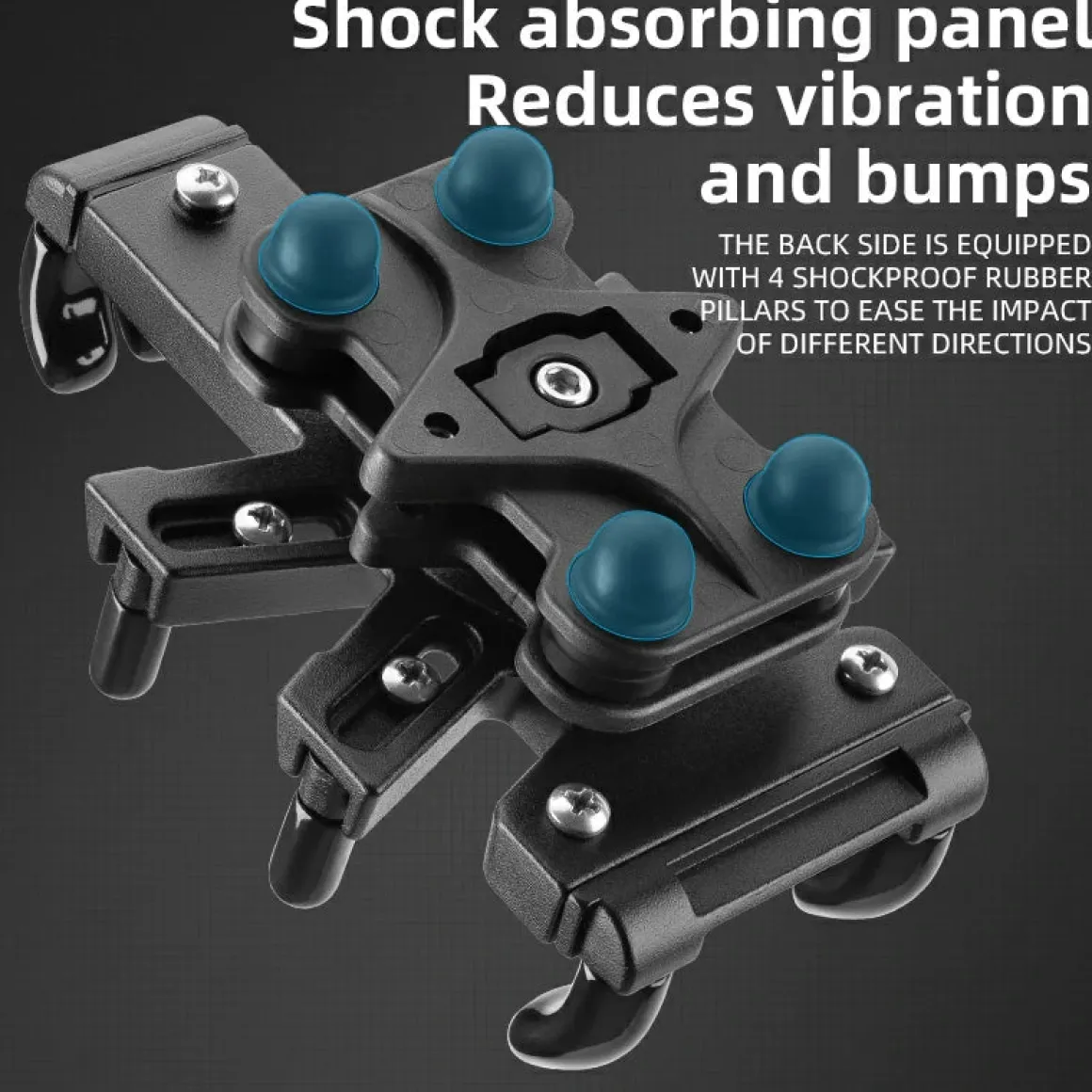 ROCKBROS Motorcycle ATV Adjustable Phone Holder with Vibration Dampener for 4.7-7.1" Phones