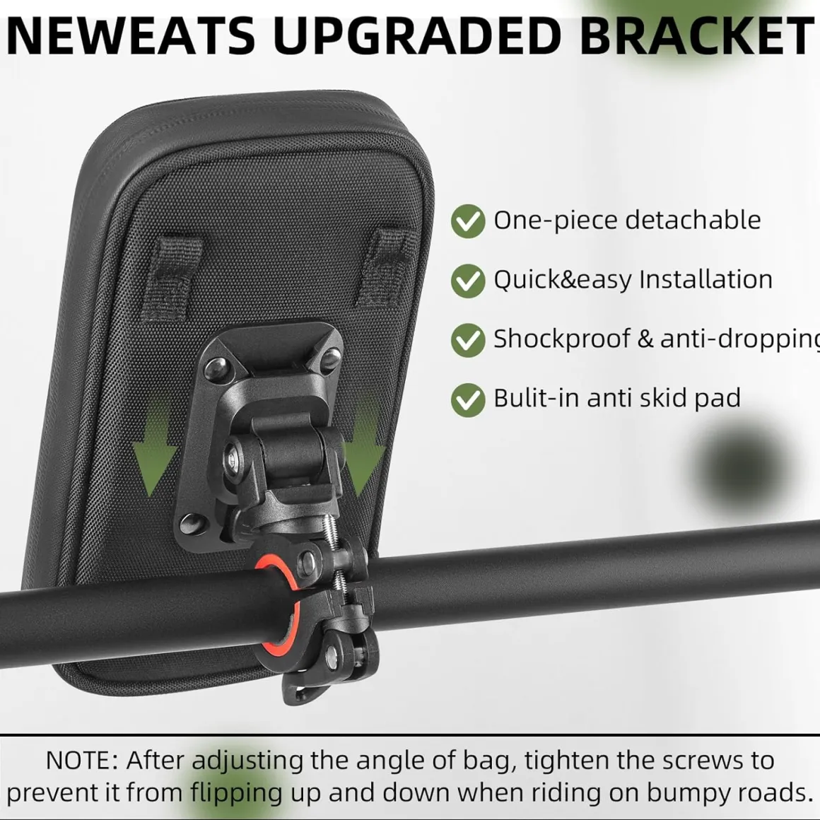 ROCKBROS Motorcycle Phone Mount Waterproof Handlebar Bag Phones Below 6.8”