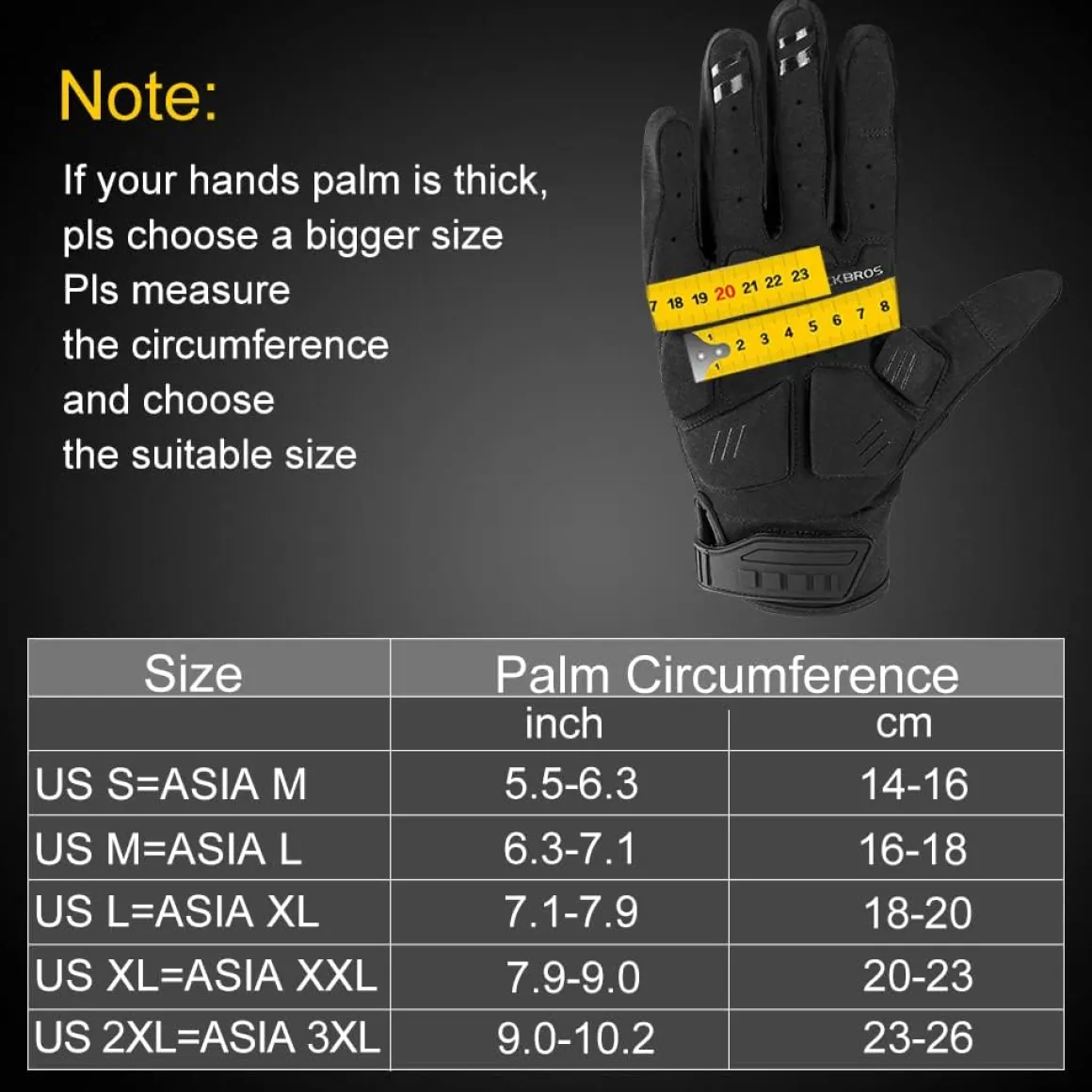 ROCKBROS Mountain Bike Gloves Dirt Bike Gloves