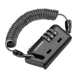 ROCKBROS 1.5M Portable Bicycle Cable Lock - Combination Helmet Lock