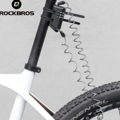 ROCKBROS 1.5M Portable Bicycle Cable Lock - Combination Helmet Lock