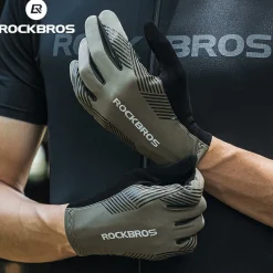 ROCKBROS MTB Gloves - Touch Screen, Anti-Slip Full Finger Cycling Gloves