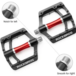 ROCKBROS MTB Pedals Platform Bike Pedal Aluminum 9/16