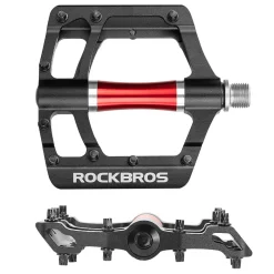 ROCKBROS MTB Pedals Platform Bike Pedal Aluminum 9/16
