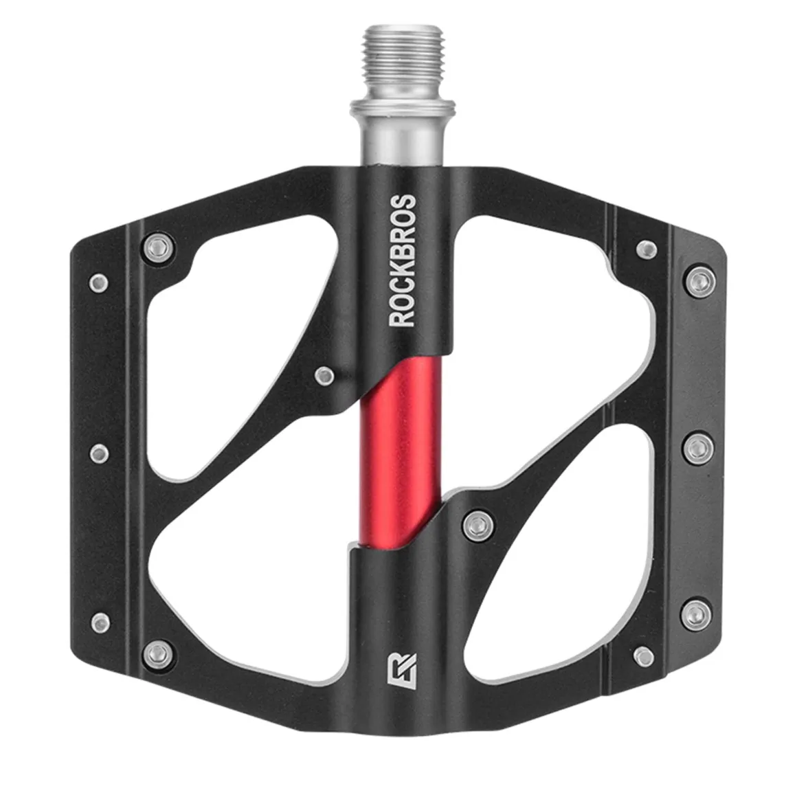 ROCKBROS MTB Pedals Platform Bike Pedal Aluminum 9/16" Bicycle Pedal Non-Slip Lightweight Flat Pedals for BMX Road Mountain Bikes