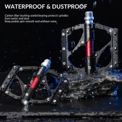 ROCKBROS MTB Pedals Platform Bike Pedal Aluminum 9/16