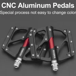 ROCKBROS MTB Pedals Platform Bike Pedal Aluminum 9/16