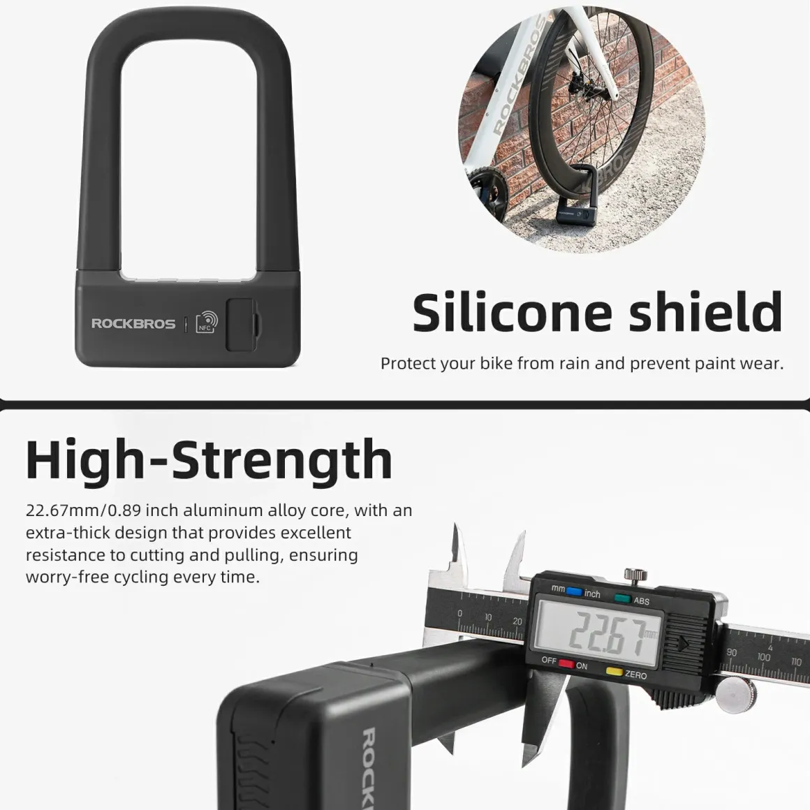 ROCKBROS NFC Smart Bike U Lock