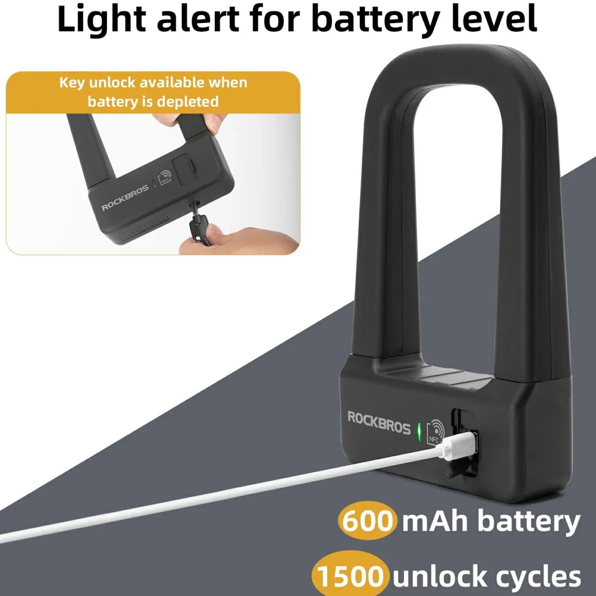 ROCKBROS NFC Smart Bike U Lock