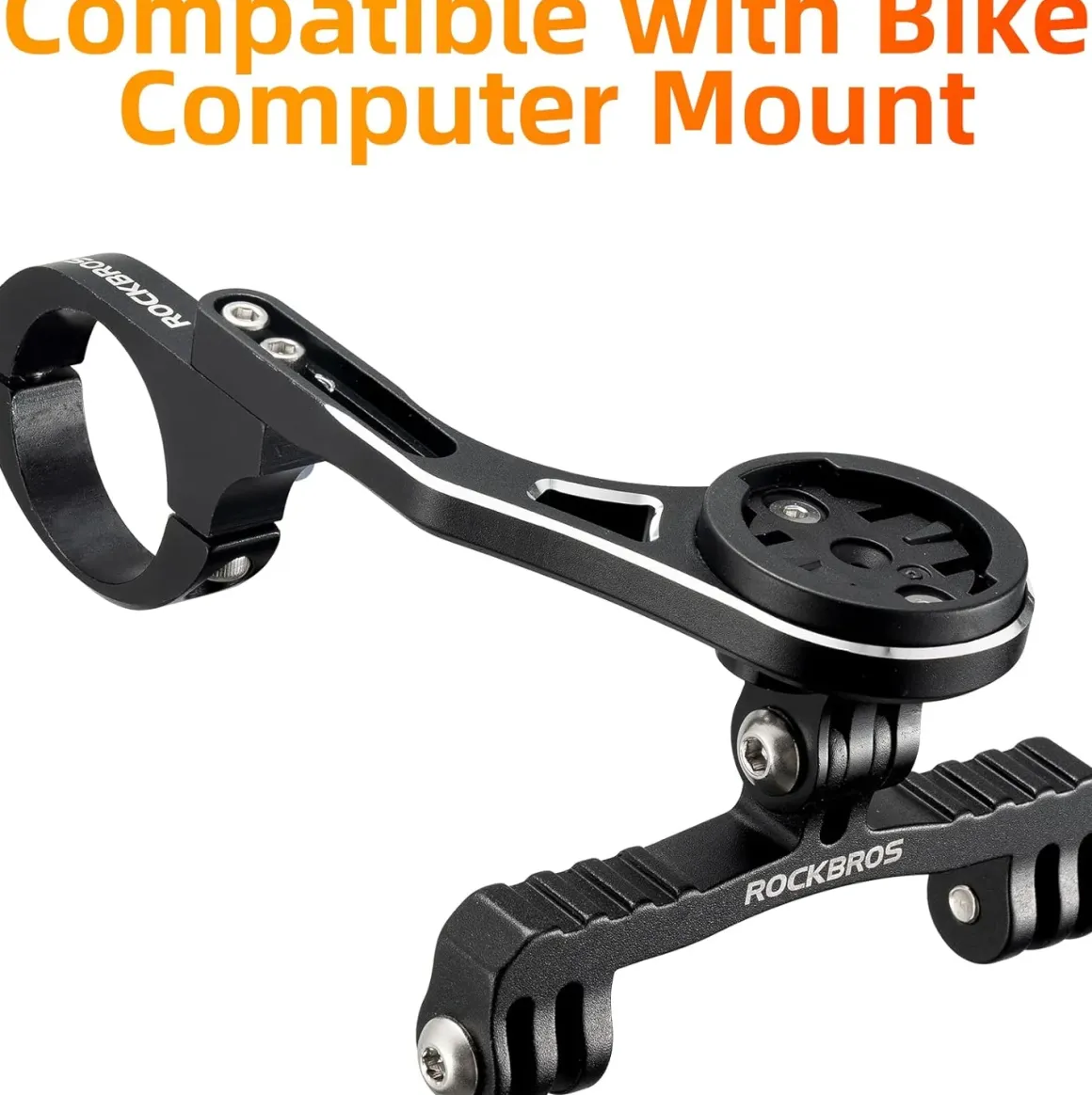 ROCKBROS Out Front Bike Mount Cycling Computer Mount Bike Handlebar 1.25''/ 31.8mm
