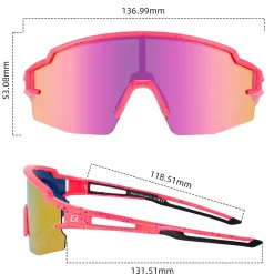 ROCKBROS Polarized Youth Kids UV400 Cycling Sports Sunglasses for Boys Girls Age 8-14