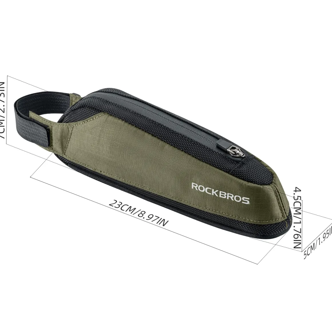 ROCKBROS Portable Bike Top Tube Bag Reflective Ultralight