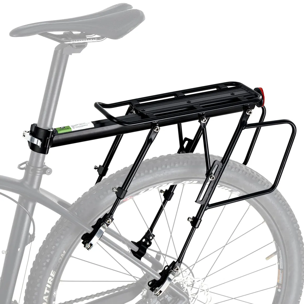 ROCKBROS Quick Release Rear Bike Cargo Rack, 55LB Capacity for 26”-29” MTB E-Bikes