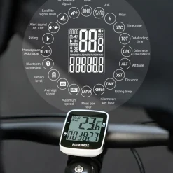 ROCKBROS R1 Bike Computer GPS Wireless Speedometer IPX7 600mAh Battery 2.3''