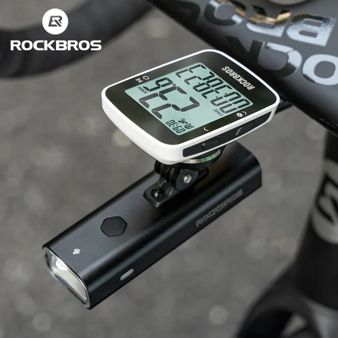 ROCKBROS R1 Bike Computer GPS Wireless Speedometer IPX7 600mAh Battery 2.3''