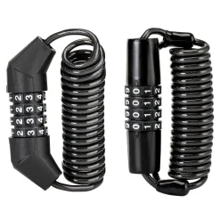 ROCKBROS Retractable Luggage Helmet Lock 4 Digit Little Black, 2Pcs