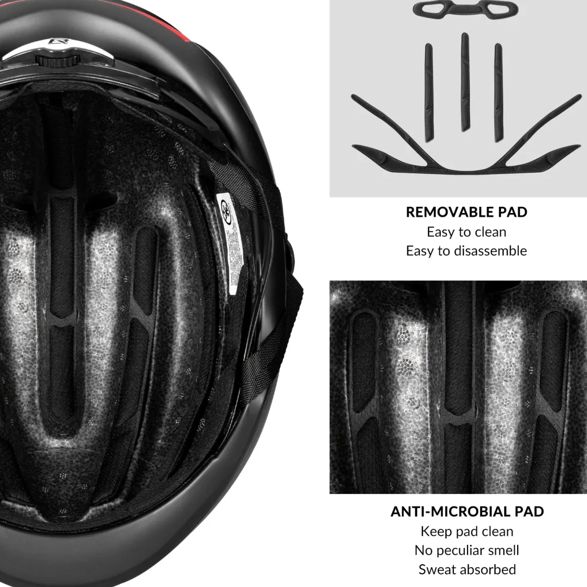 ROCKBROS Road Aero Bike Helmet for Adults TT Triathlon Helmet for Cycling