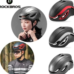 ROCKBROS Road Aero Bike Helmet for Adults TT Triathlon Helmet for Cycling