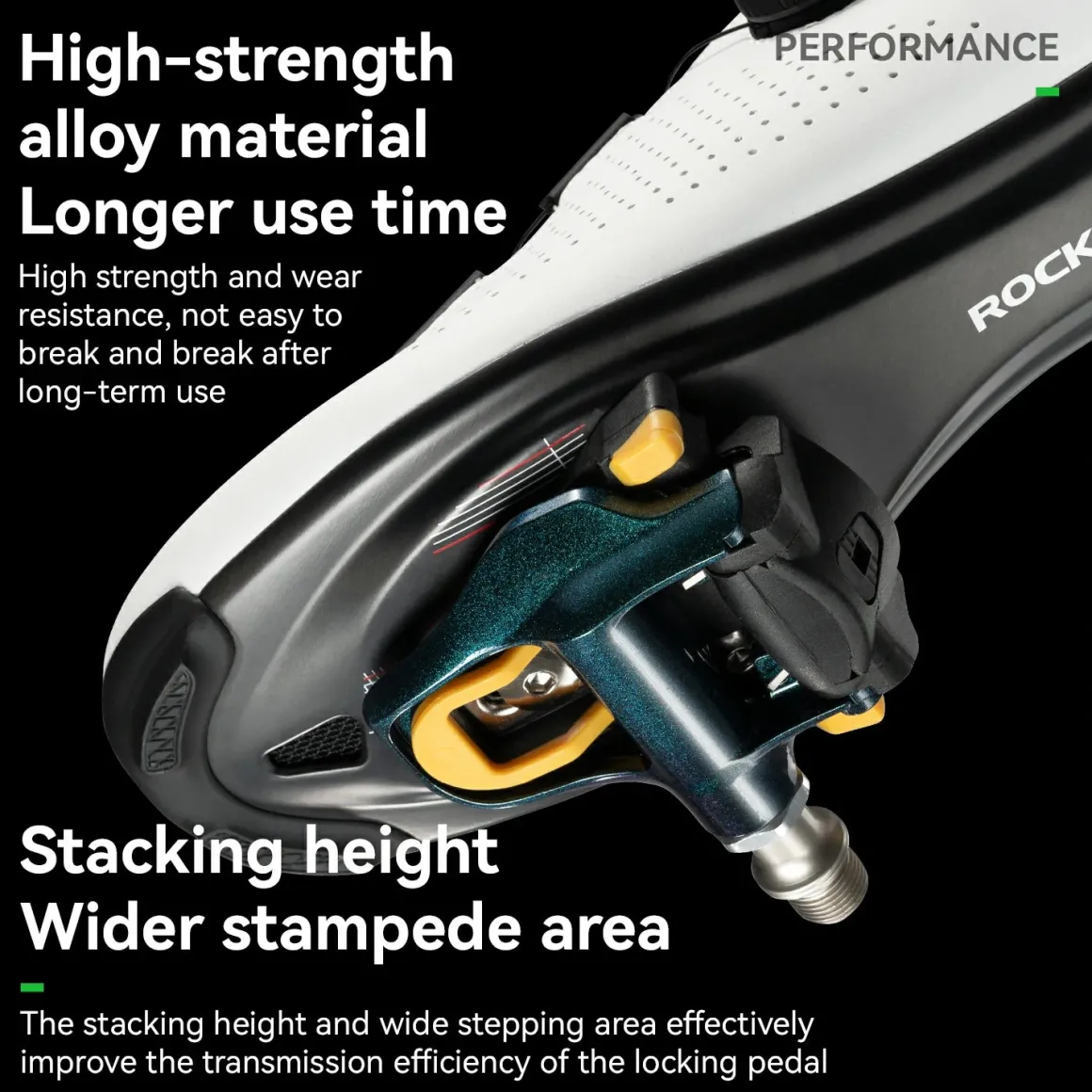 ROCKBROS Road MTB Lightweight Clipless Bicycle Pedals with Cleats Set Compatible with SPD-SL System