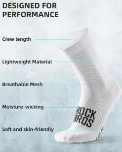 ROCKBROS Road to Sky Cycling Wicking Bike Socks for Men Women
