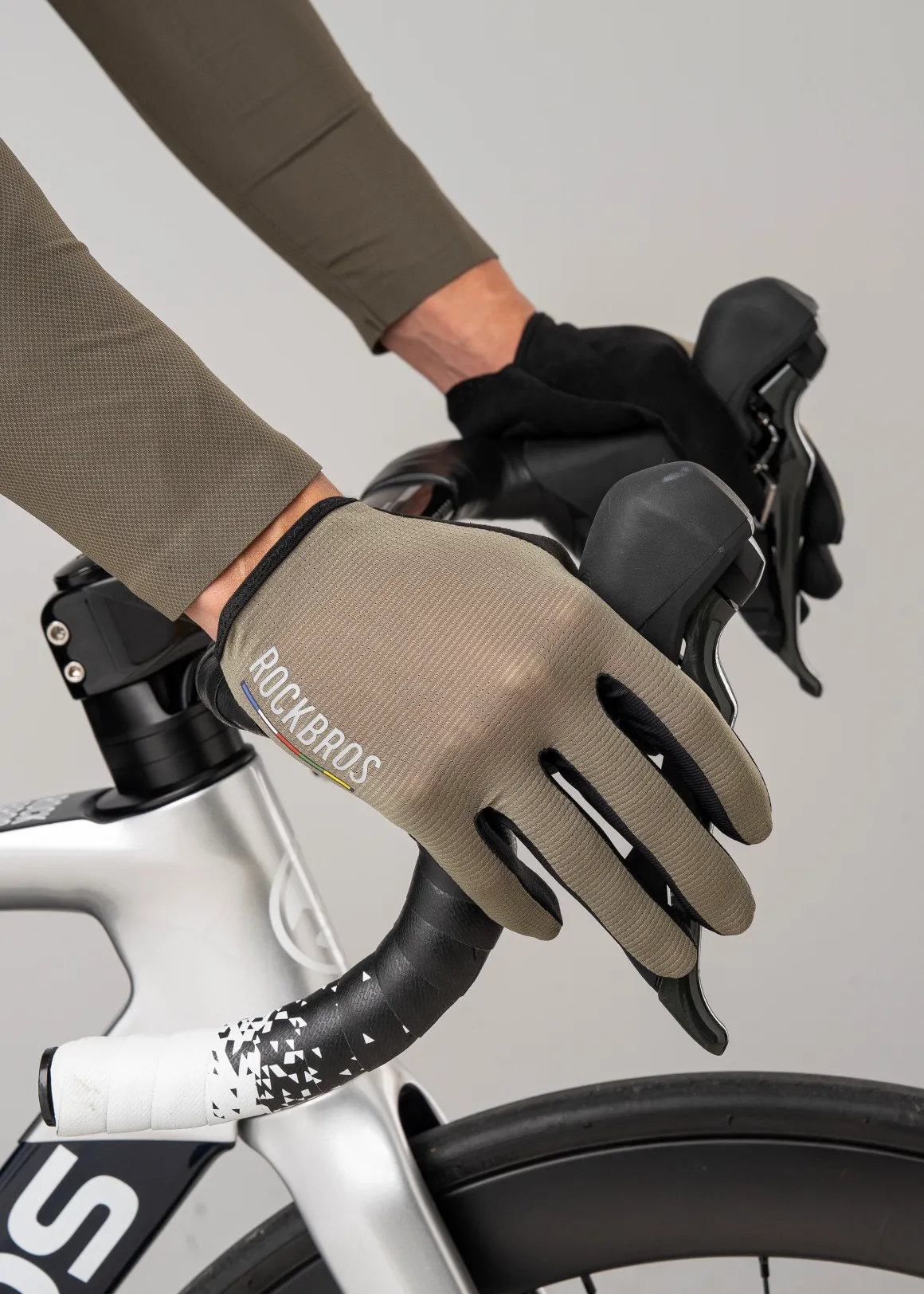ROCKBROS Road-to-Sky Fine Sheepskin Full Finger Gloves