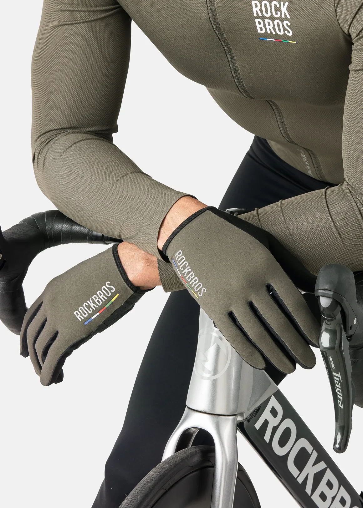ROCKBROS Road-to-Sky Fine Sheepskin Full Finger Gloves