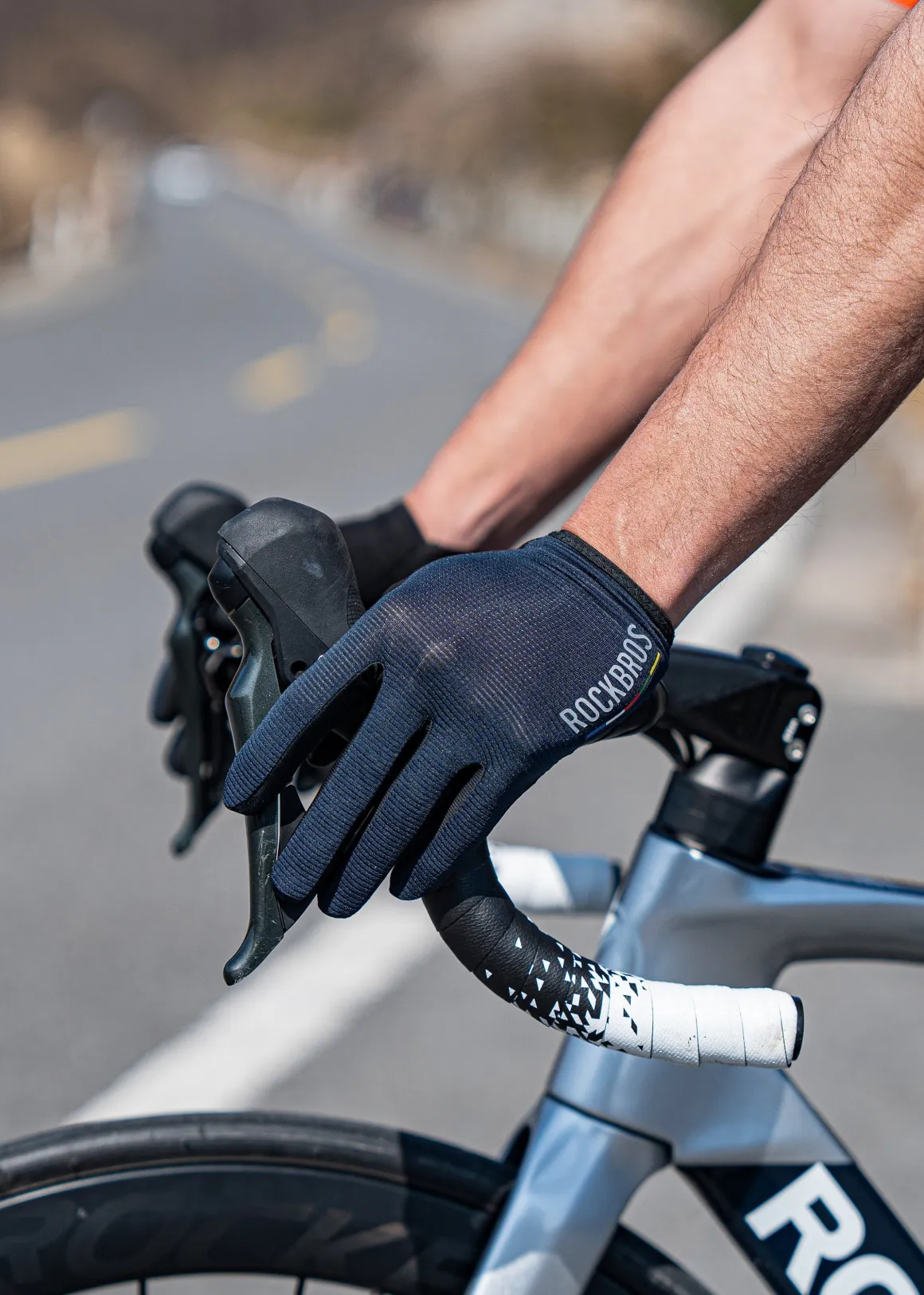ROCKBROS Road-to-Sky Fine Sheepskin Full Finger Gloves