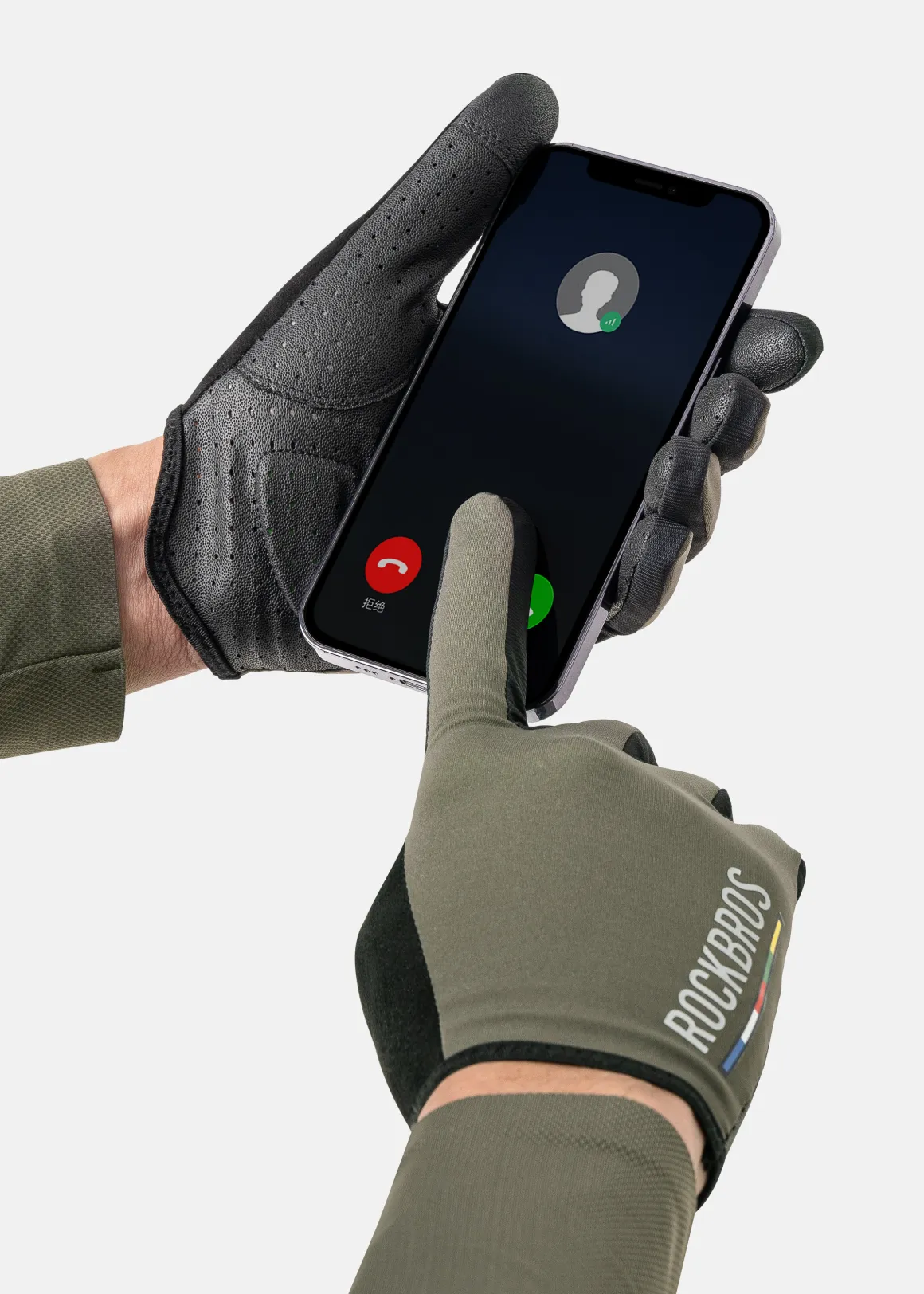 ROCKBROS Road-to-Sky Fine Sheepskin Full Finger Gloves