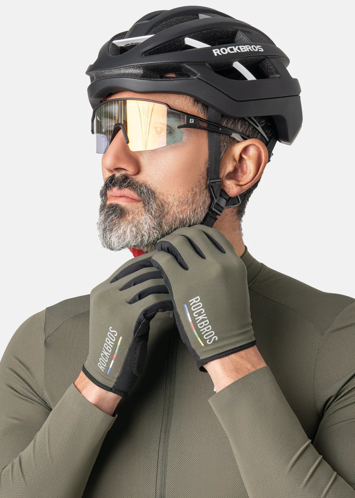 ROCKBROS Road-to-Sky Fine Sheepskin Full Finger Gloves