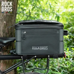 ROCKBROS Road to Sky Foldable Trunk Bag – 16.8L Expandable Bike Rack Bag