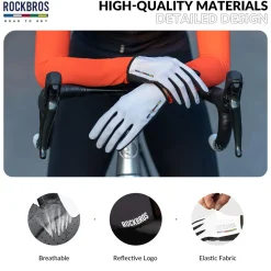 ROCKBROS Road-to-Sky Spring Summer Cycling Gloves Full Finger Touch Screen