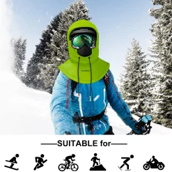ROCKBROS Ski Balaclava Thermal Fleece Balaclava for Cold Weather Winter Men